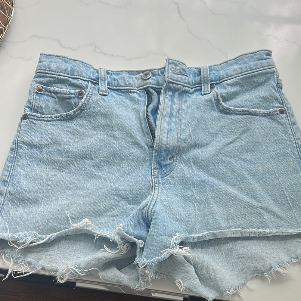 Light Blue Denim Women's Shorts